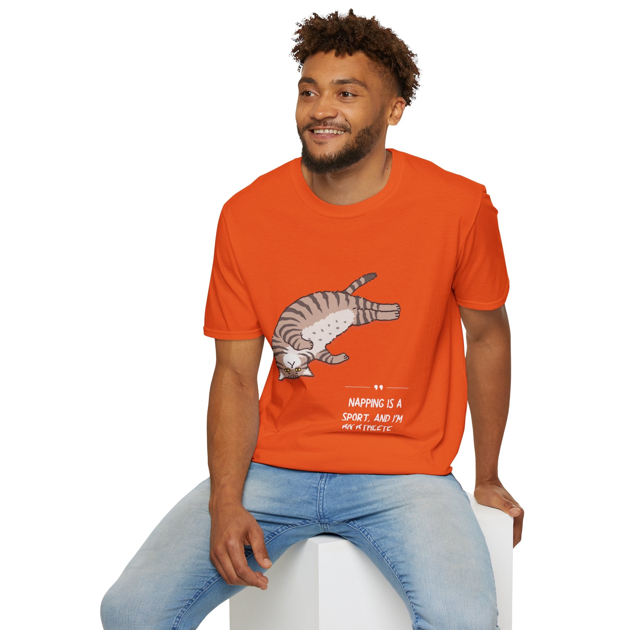 Cat Nap T-Shirt, Funny Cat Lover Gift, Unisex Tee