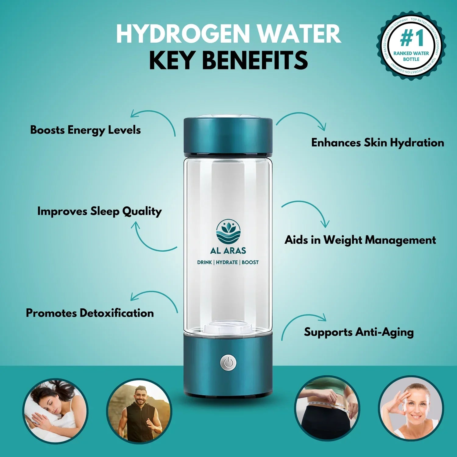 Hydrogen Water Bottle - Scientifically Backed