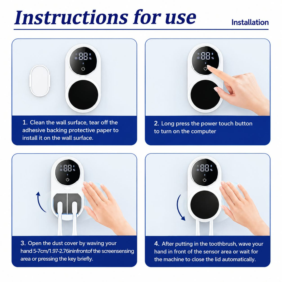 Brush Nest - UV ToothBrush Sanitizer & Dryer MSN E-Store UAE