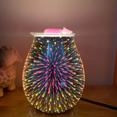 Air Humidifier  Fireworks Cool Home Mist Humidifier Aroma Diffuser Glass Vase Mist Maker Advibe Studio