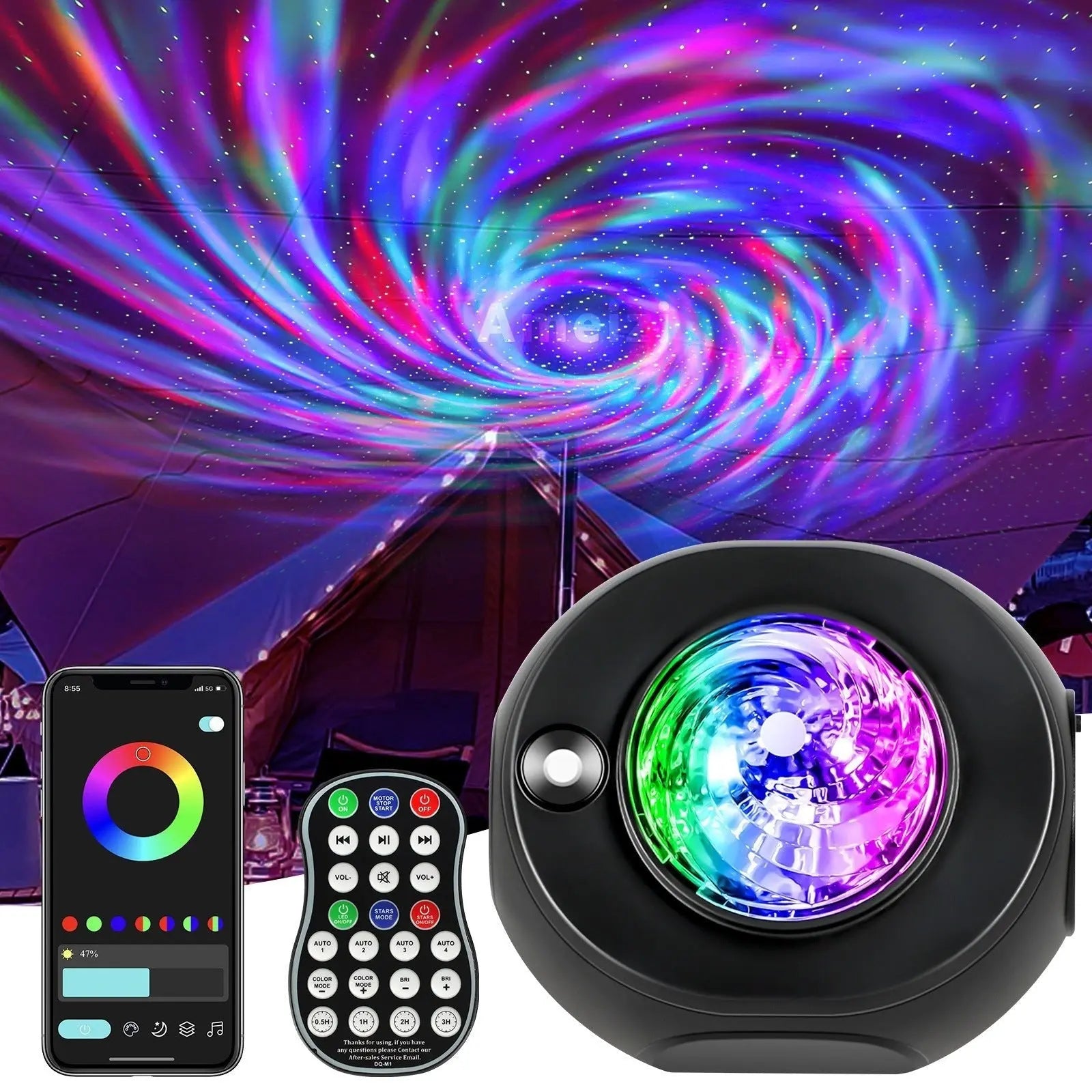 APP Starry Sky Projector Music Small Night Lamp Advibe Studio