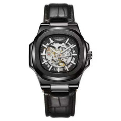 Barrel-shaped Leather Belt Men's Waterproof Mechanical Watch Advibe Studio