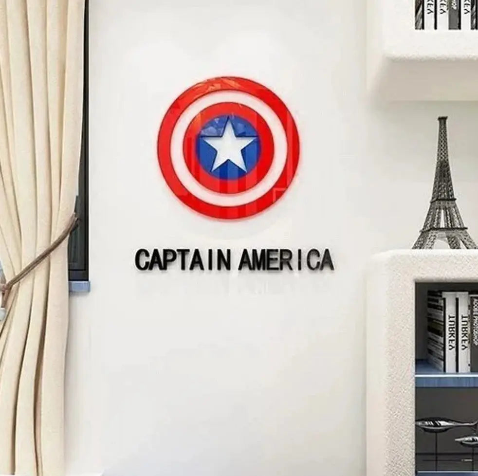 Captain America wall art, Super Hero, Gift Idea Advibe Studio