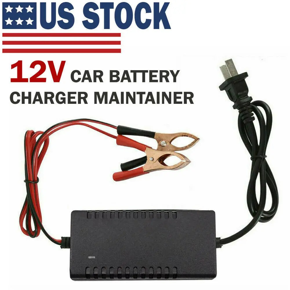 Car Battery Charger Maintainer Auto 12V Trickle RV For Truck Motorcycle ATV US Advibe Studio