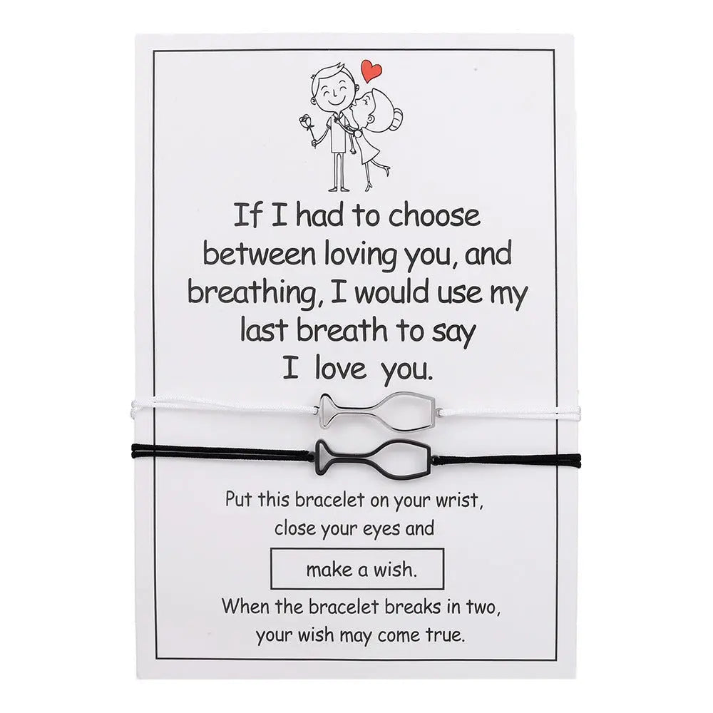 Creative Stainless Steel Champagne Woven Bracelet Adjustable Advibe Studio