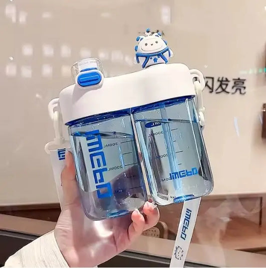 Dual Straw Water Bottle Advibe Studio