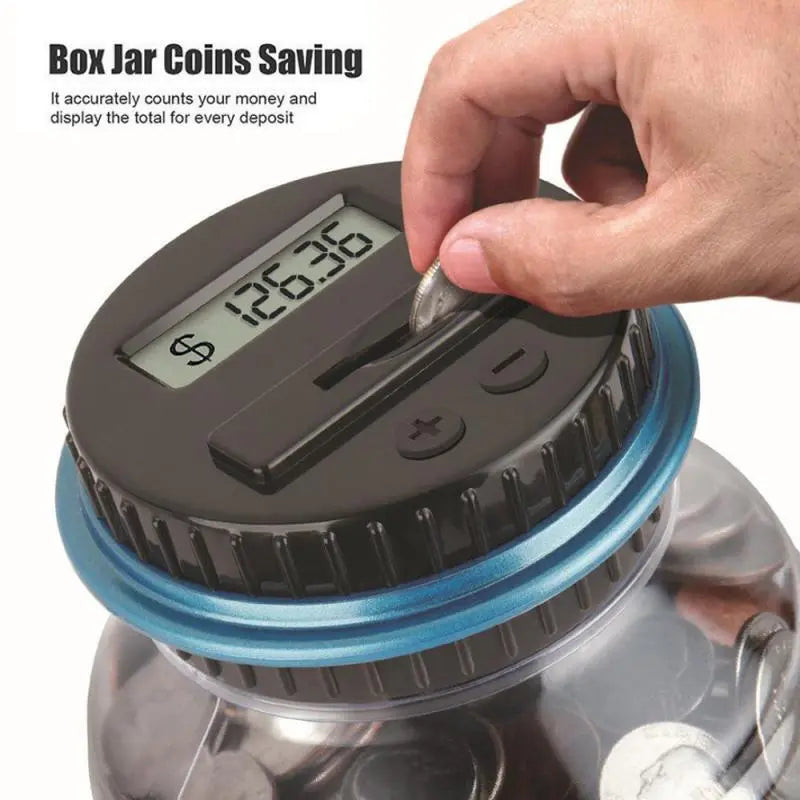 Electronic Digital Counting Coin Money Saving Box Advibe Studio