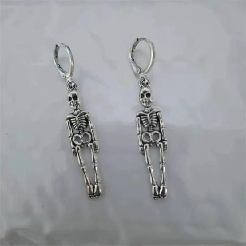 European And American Popular Exaggerated Gothic Skull Earrings Advibe Studio