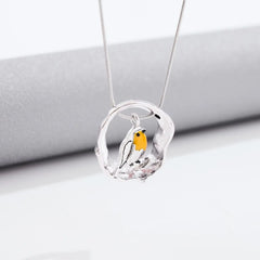 Fashion Creative Bird Hollow Pendant Necklace Advibe Studio