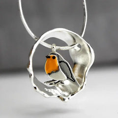 Fashion Creative Bird Hollow Pendant Necklace Advibe Studio