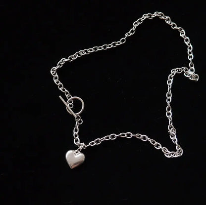 Fashion Jewelry Women's Vintage Love Heart Pendant Necklace Advibe Studio