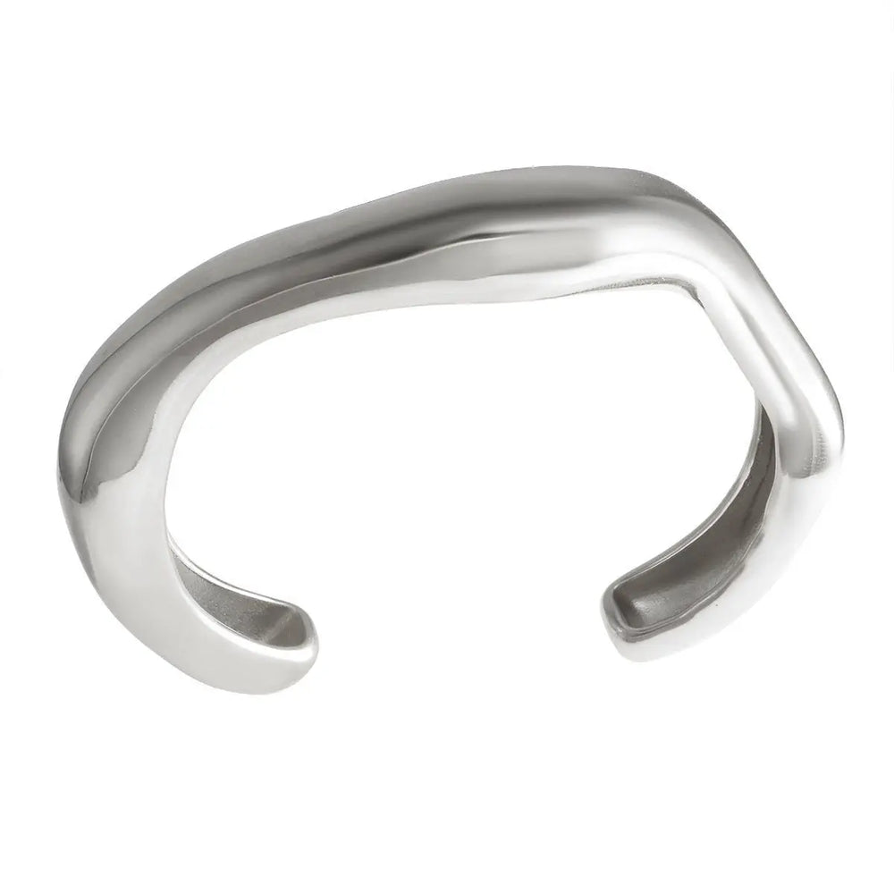 Fashion Women's Simple Glossy Curved C- Shaped Bracelet Advibe Studio