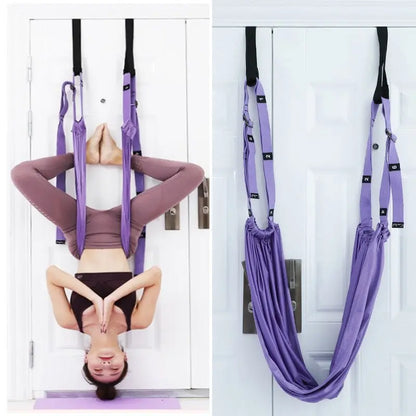 Fitness Hip Stretch Yoga Belt Inverted Rope Pull Stretch Belt Split Lower Waist Trainer Advibe Studio