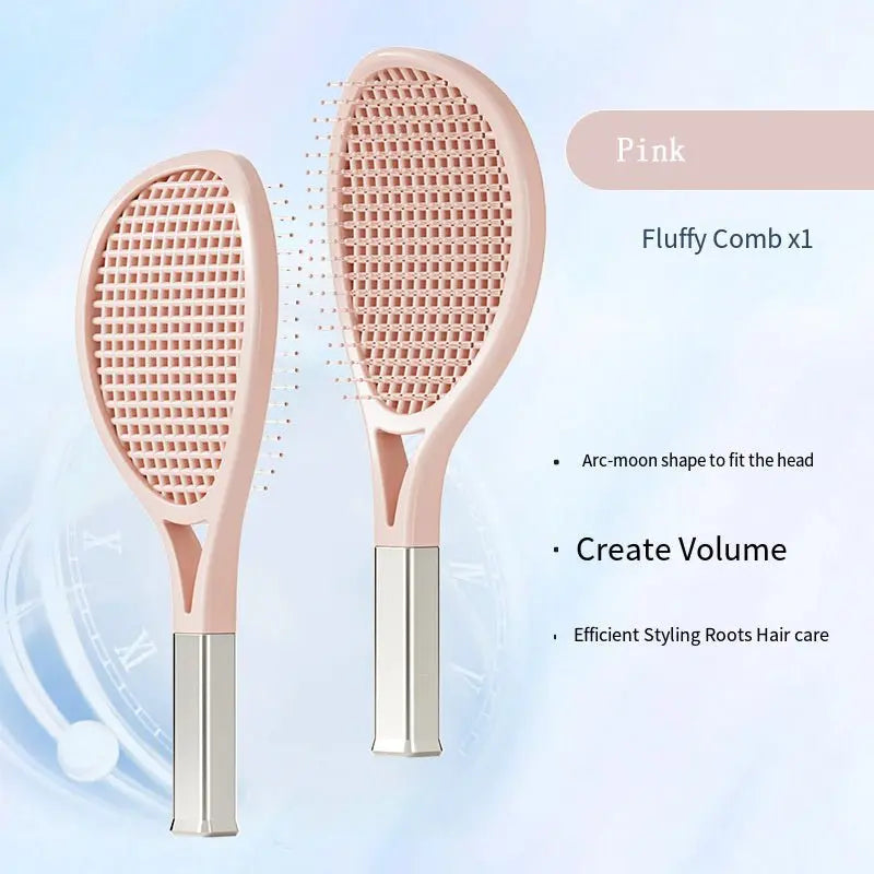 Hair Comb Tennis Racket Fluffy Combs High Skull Top Hair Artifact Airbag Cushion Massage Comb Barber Tools Hair Detangler Hairbrush For Thick Hair Self Cleaning Curly Hair Brush For Curly Hair Advibe Studio