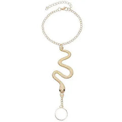 Simple Personality Irregular Alloy Serpentine Finger Chain Advibe Studio