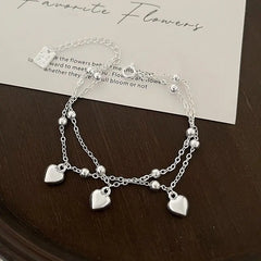 Special-interest Design Double-layer Three-dimensional Peach Heart Bracelet Advibe Studio