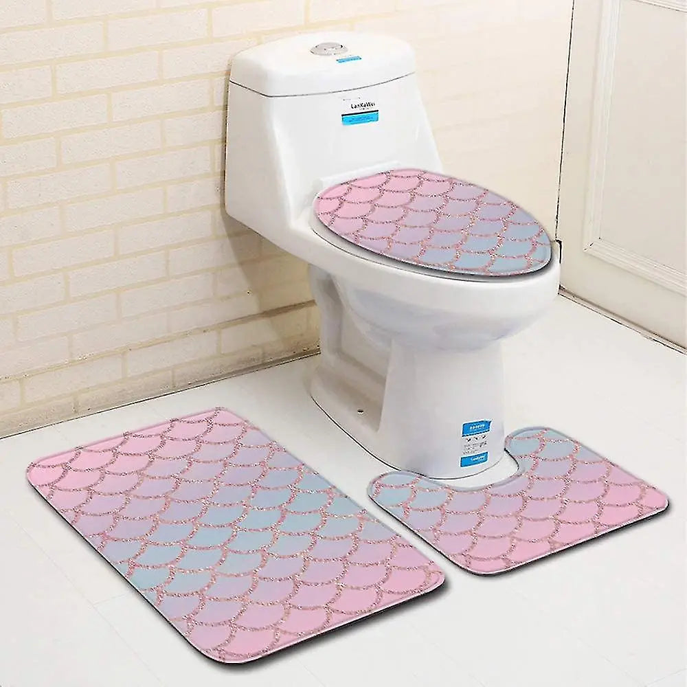 Toilet Mat Sets (Color and Design May Vary) Advibe Studio