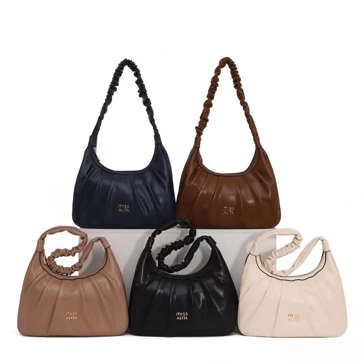 Women Ruched Shoulder Bag Advibe Studio