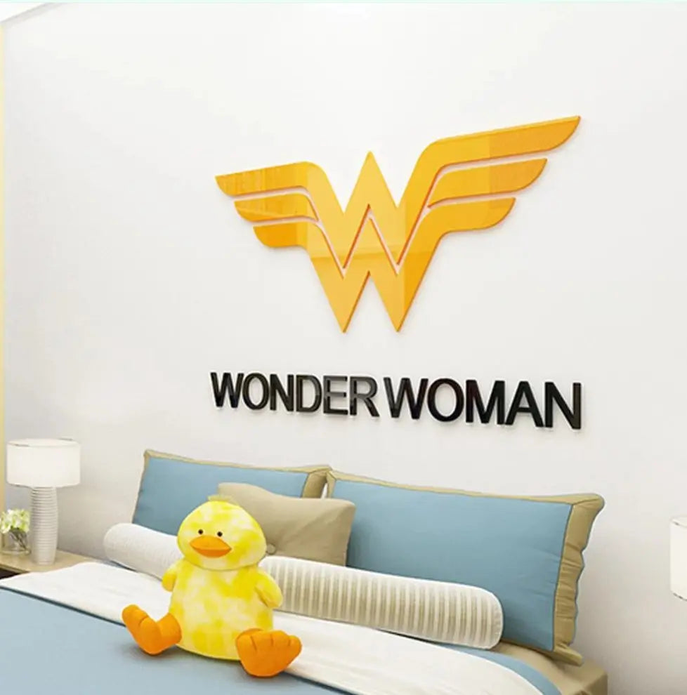 Wonder Woman Acrylic Wall Art, Super Hero, Gift Idea Advibe Studio