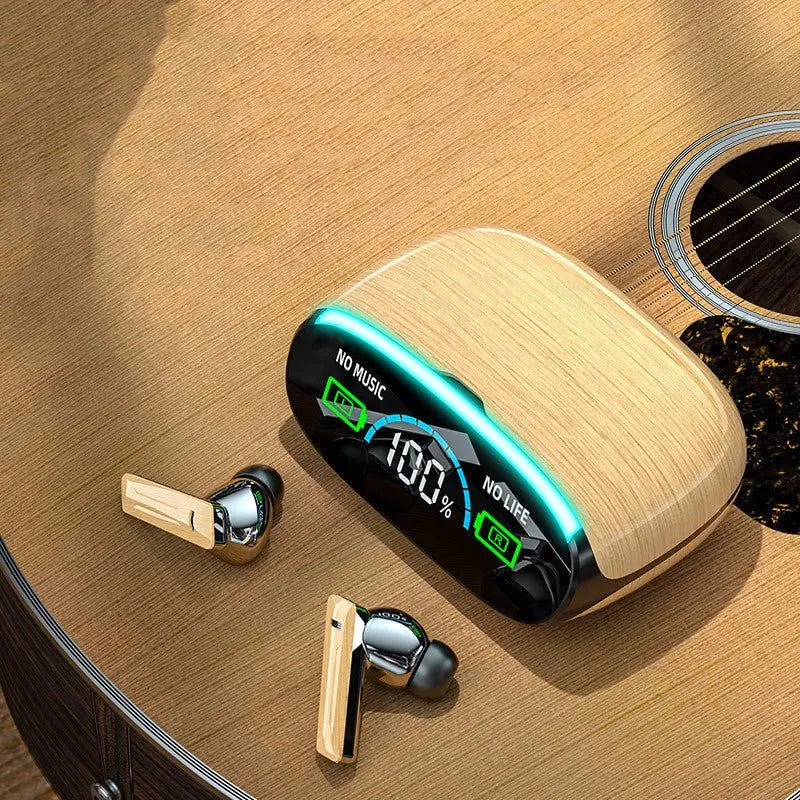 Wood Grain Wireless Sports In-ear Noise-canceling Low-latency Bluetooth Headphones Advibe Studio