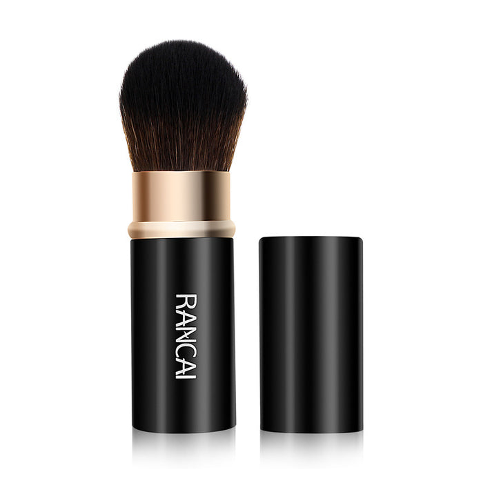 Single mini retractable makeup brush